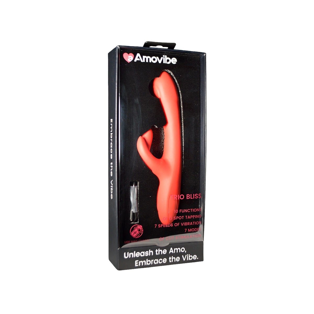 Amovibe - Trio Bliss G-Spot and Clitoral Vibrator | USB Rechargeable AmoVibe - For Me To Love