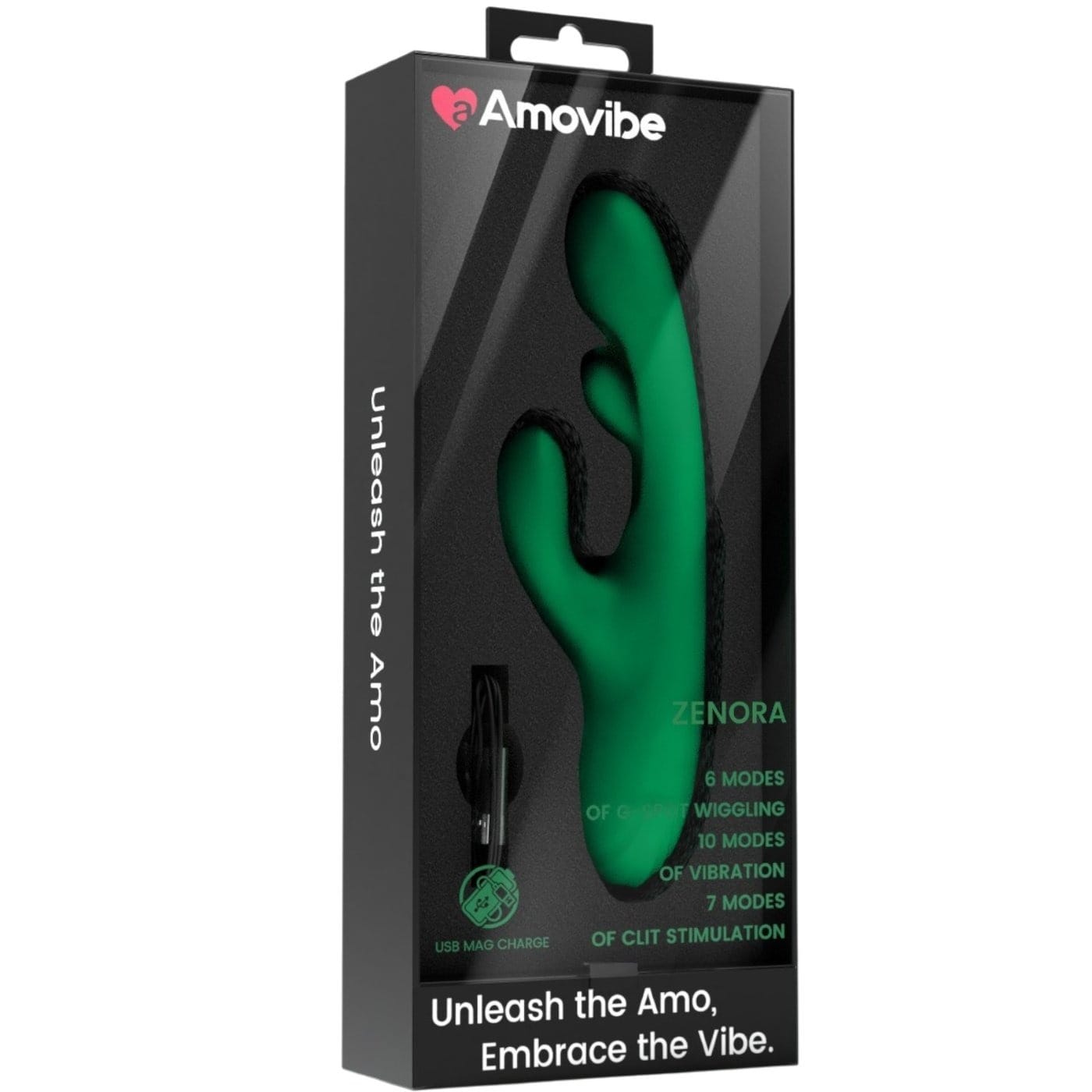 Amovibe - Zenora Multi-Function G-Spot & Clitoral Rabbit Vibrator | USB Rechargeable AmoVibe - For Me To Love