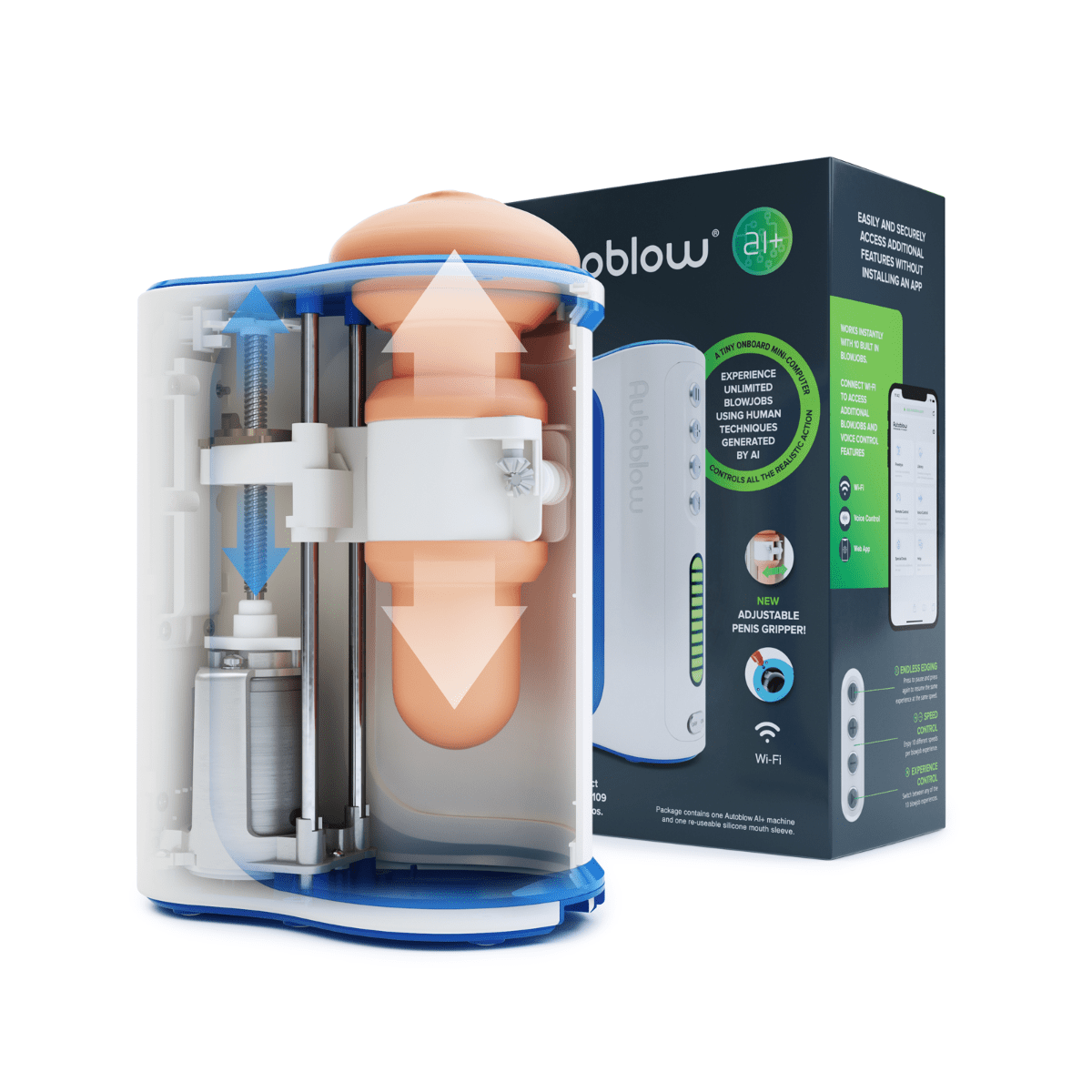Autoblow - Male Masturbator A.I. Plus Adjustable Blow Job Machine Autoblow - For Me To Love
