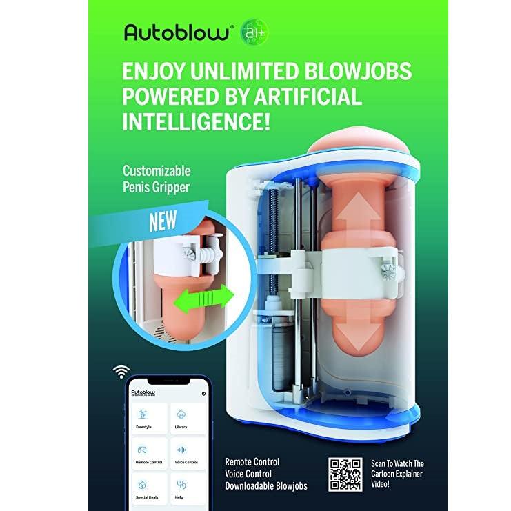 Autoblow - Male Masturbator A.I. Plus Adjustable Blow Job Machine | USB Rechargeable Autoblow - For Me To Love