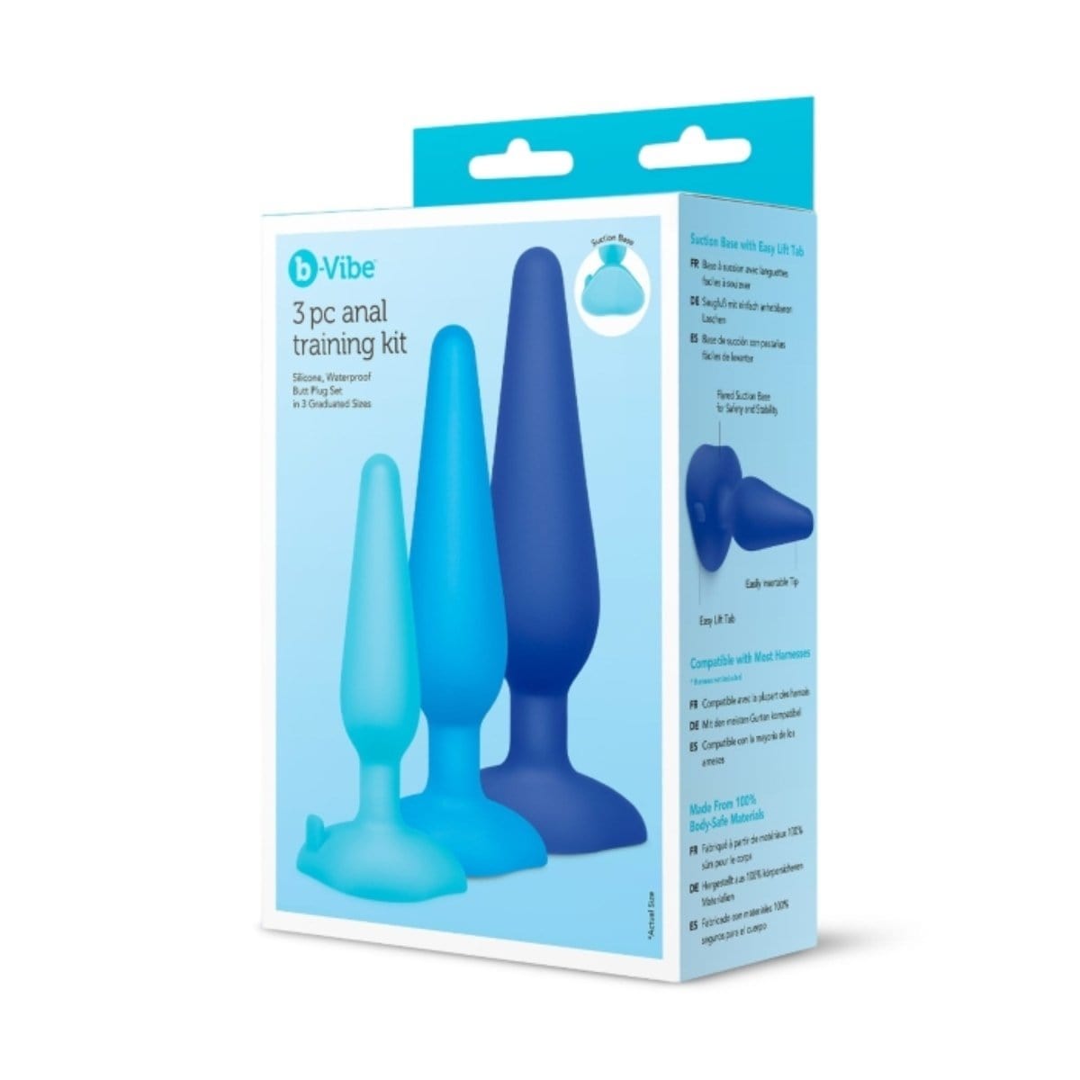 B-Vibe - 3pc Flared Suction Cup Butt Plugs | Anal Training Set B-Vibe - For Me To Love