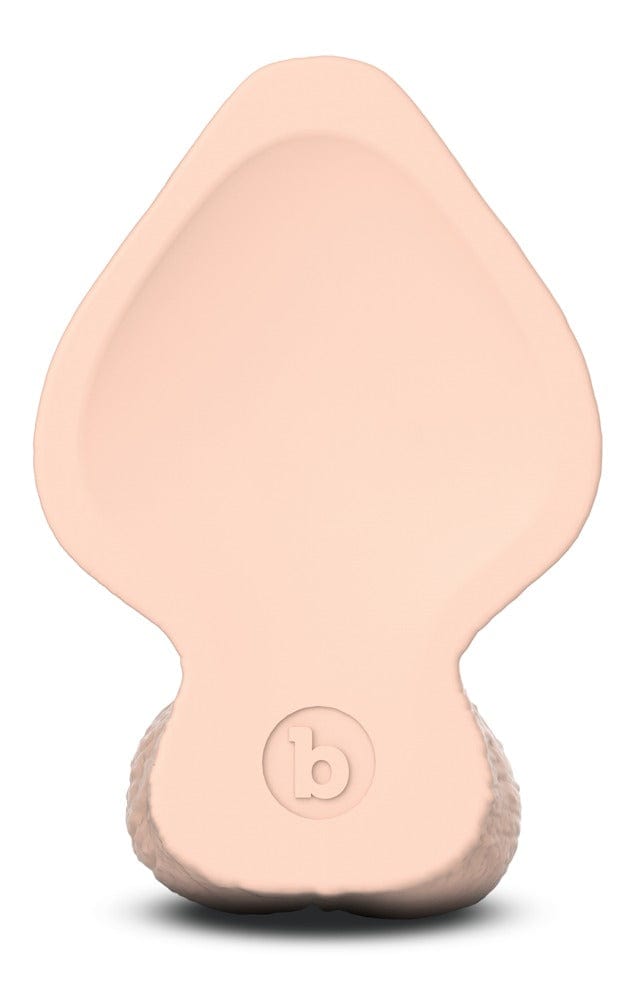 B-Vibe - Very Realistic Girthy Slipskin Silicone Dildo with Balls and Suction Base | 7 inches B-Vibe - For Me To Love