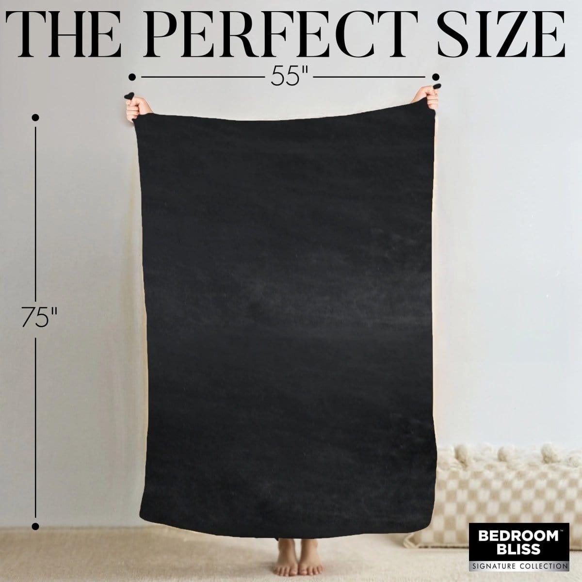 Bedroom Bliss - Velvety Lover's Waterproof Throw Blanket | Washing Machine Friendly Bedroom Bliss - For Me To Love