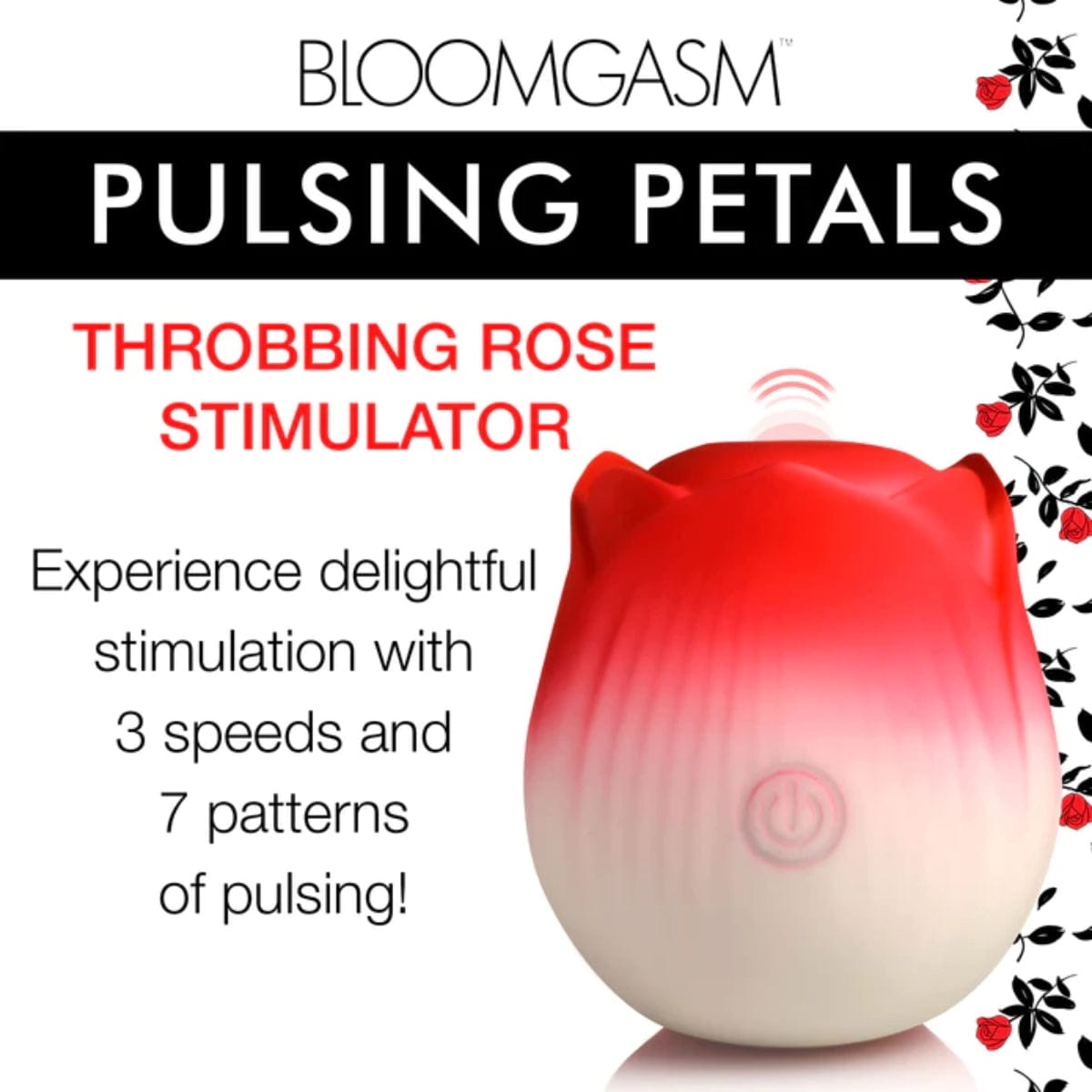 Bloomgasm - Pulsing Petals Throbbing Clitoral Stimulator | Red Rose Bloomgasm - For Me To Love