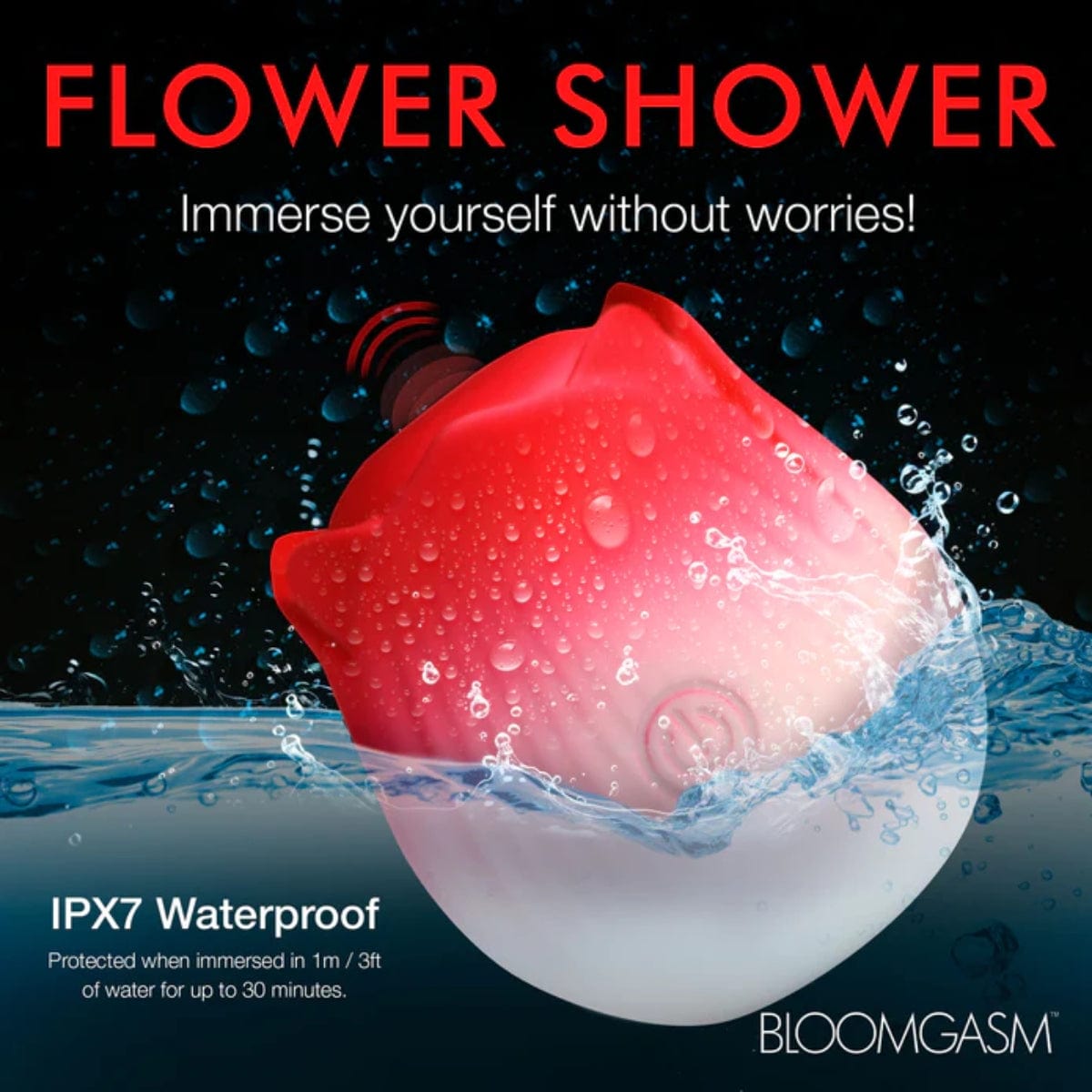 Bloomgasm - Pulsing Petals Throbbing Clitoral Stimulator | Red Rose Bloomgasm - For Me To Love