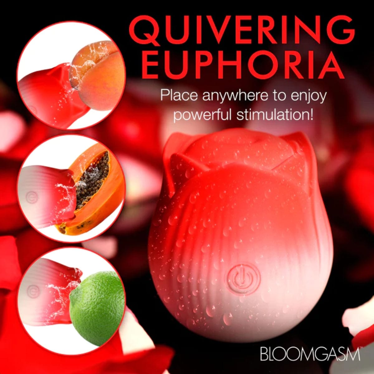 Bloomgasm - Pulsing Petals Throbbing Clitoral Stimulator | Red Rose Bloomgasm - For Me To Love