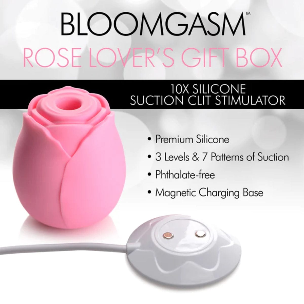 Bloomgasm - The Clitoral Suction Rose Lover's Gift Box | Pink Bloomgasm - For Me To Love