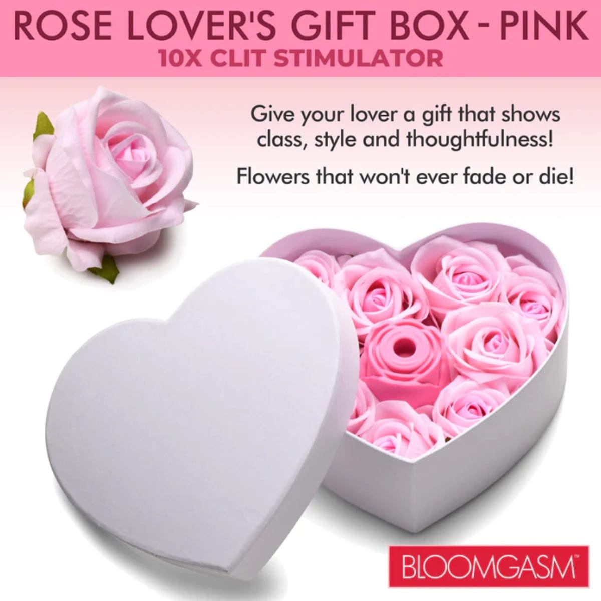 Bloomgasm - The Clitoral Suction Rose Lover's Gift Box | Pink Bloomgasm - For Me To Love