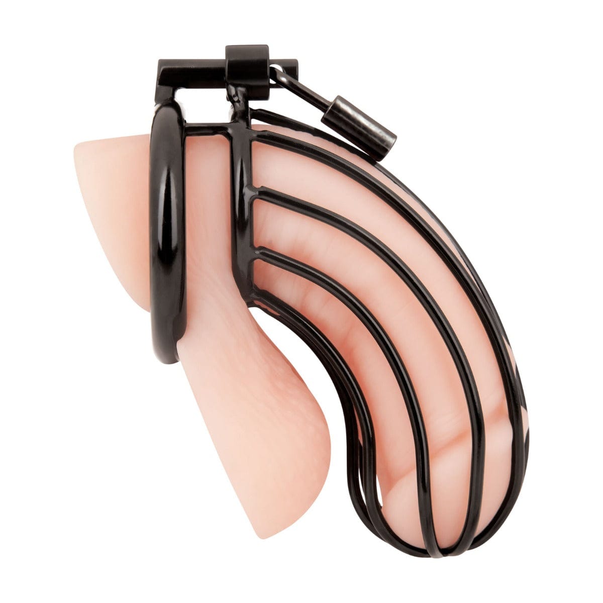 Blue Line - Black Prisoner Penis Cage | Length 4.75 inches Blue Line - For Me To Love