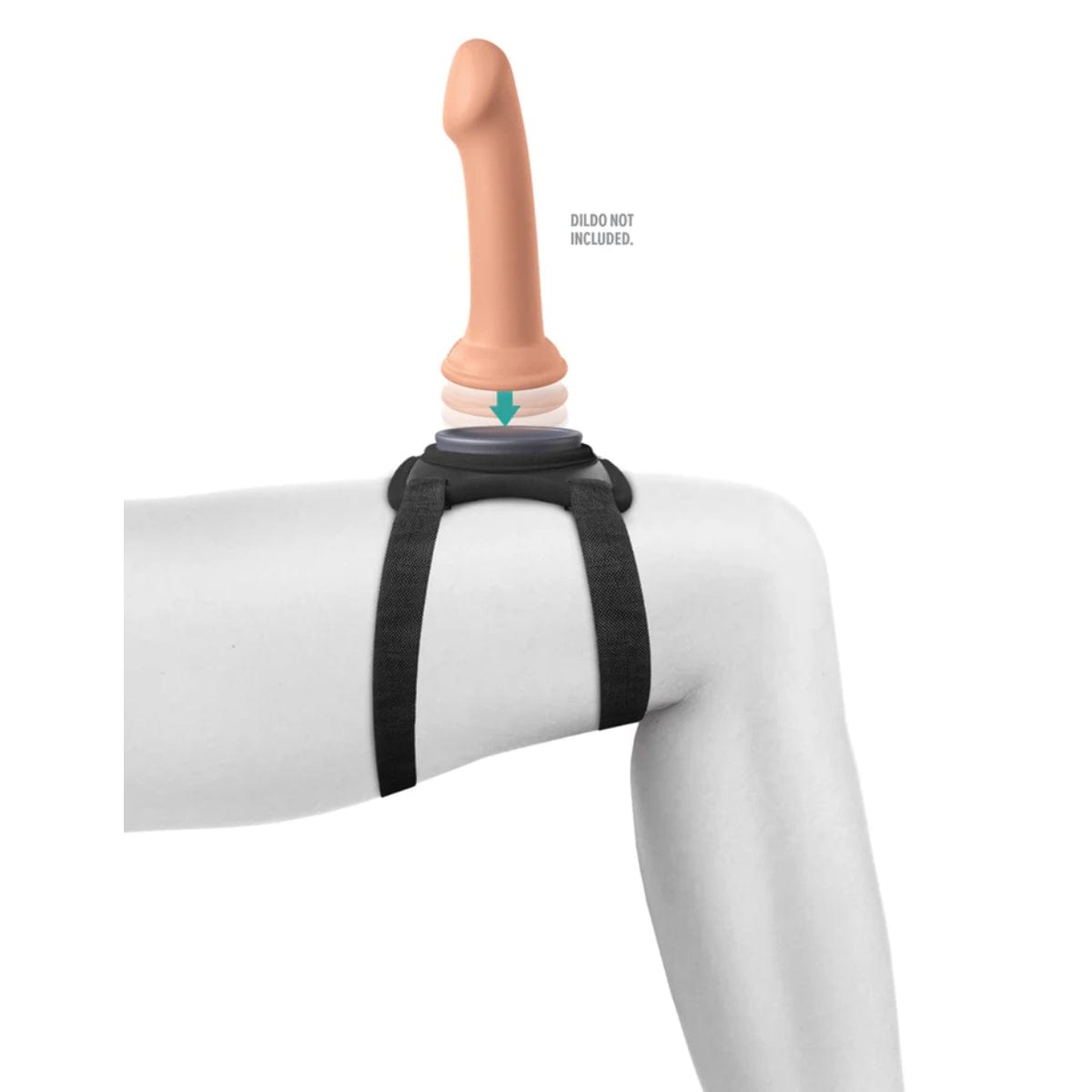 Body Dock - Lap Strap Suction Cup Strap On Harness | Black Body Dock - For Me To Love