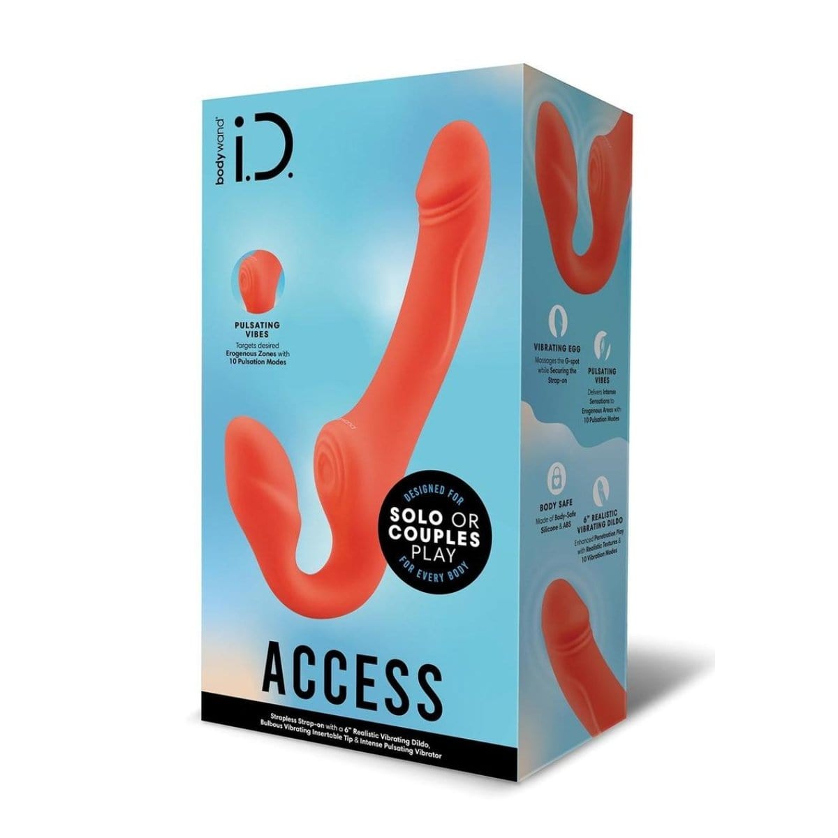 Bodywand - I.D. Access Strapless Strap-On Multi Function Pleasure Vibrator | 6 inches Bodywand - For Me To Love