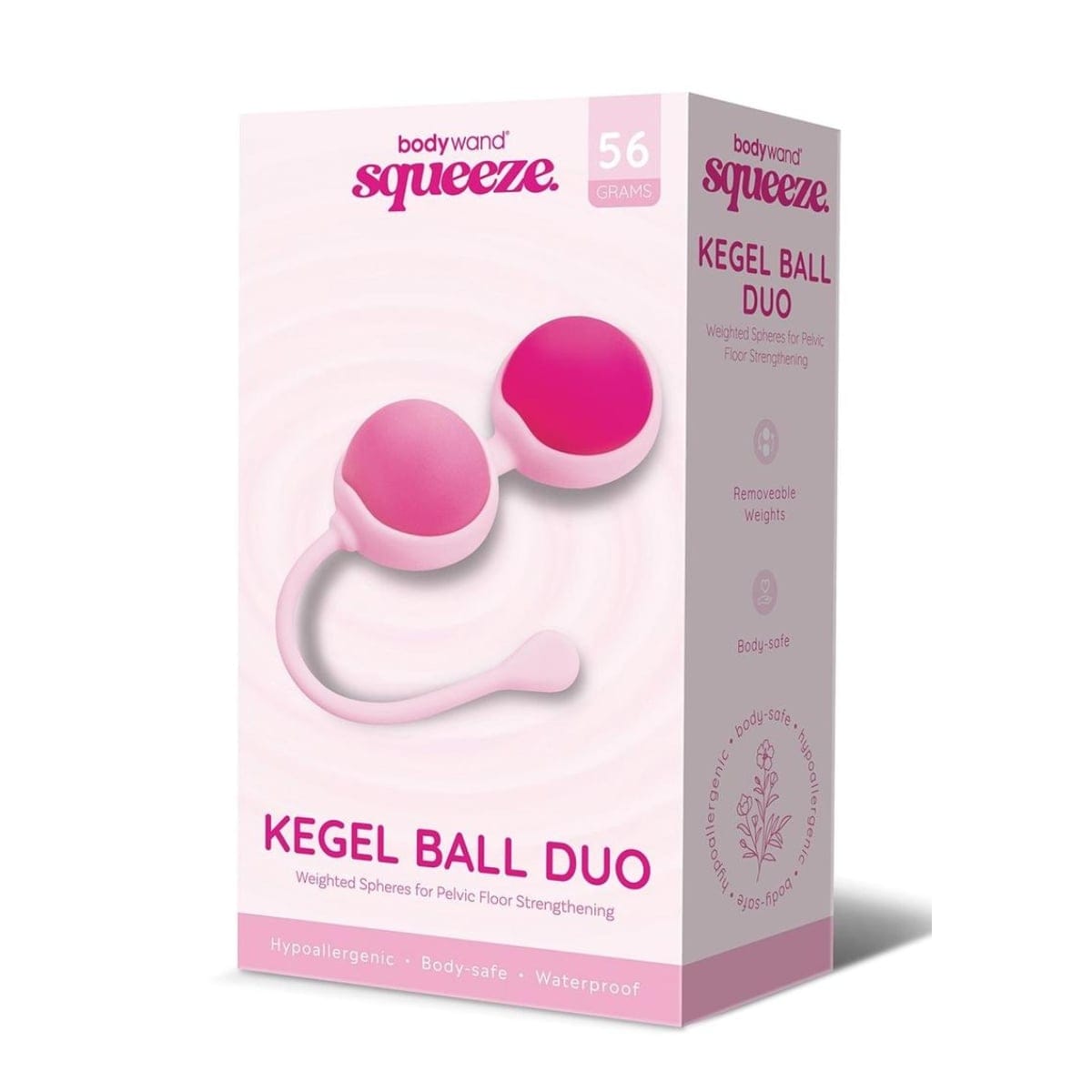 Bodywand - Squeeze Weighted Duo Kegel Balls Pink | 56g Bodywand - For Me To Love