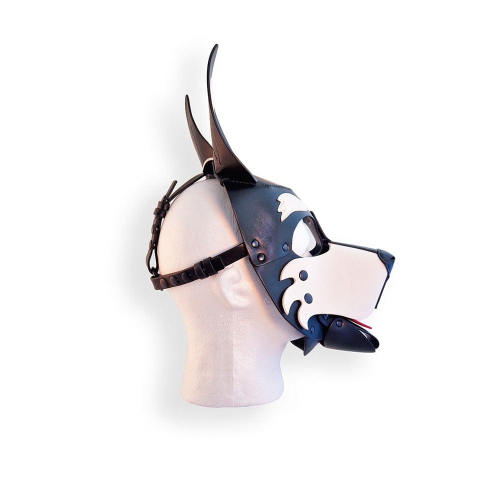 BRUTUS - Vegan Leather Pup Hood | Black-White Brutus - For Me To Love
