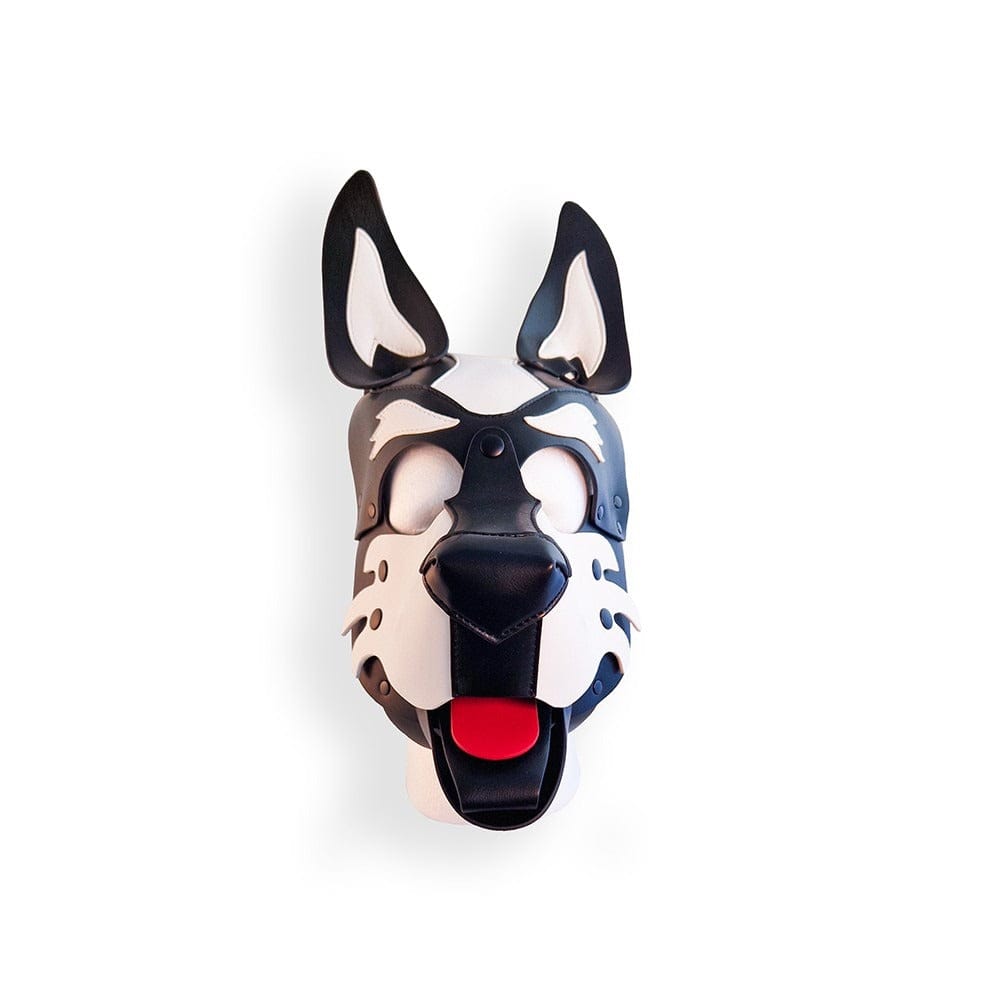 BRUTUS - Vegan Leather Pup Hood | Black-White Brutus - For Me To Love