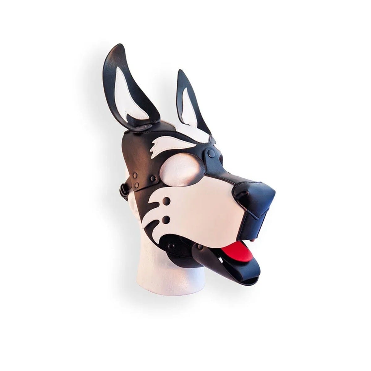 BRUTUS - Vegan Leather Pup Hood | Black-White Brutus - For Me To Love