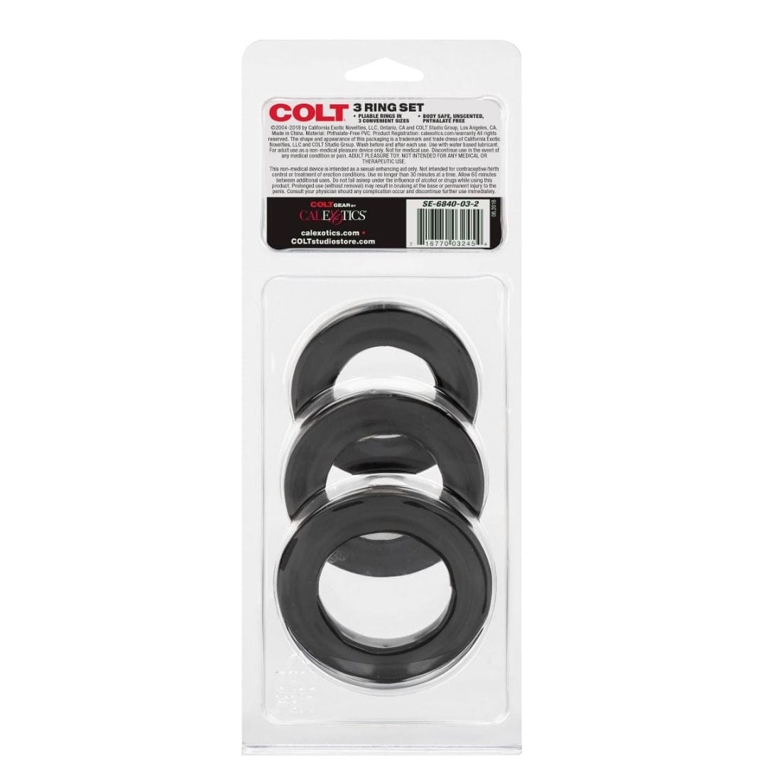 Colt 3 Cock Ring Set COLT - For Me To Love