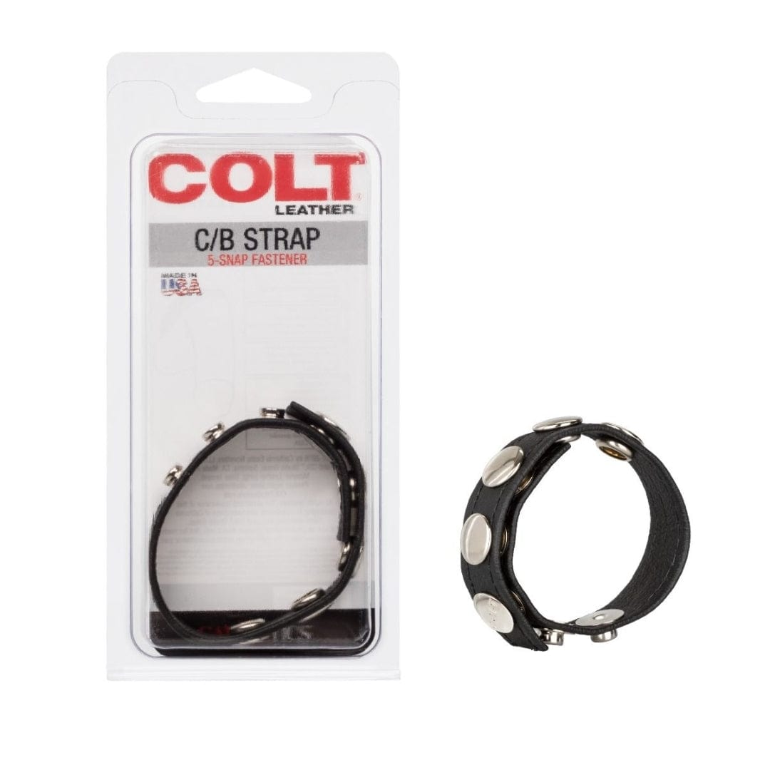 COLT ADJUSTABLE 5 SNAP COCK AND BALL LEATHER STRAP COLT - For Me To Love
