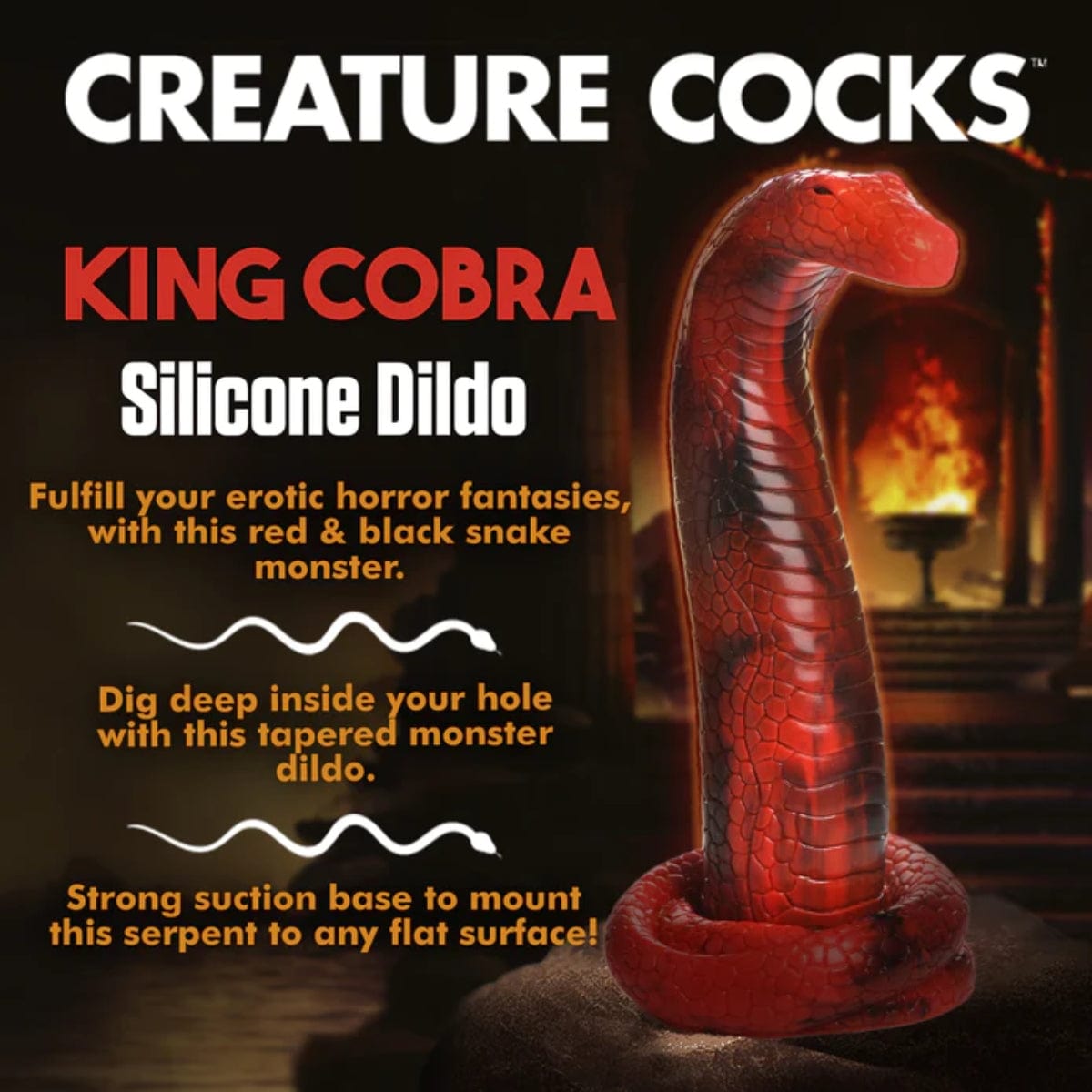 Creature Cocks - King Cobra Silicone Dildo | 10 inches creature cocks - For Me To Love