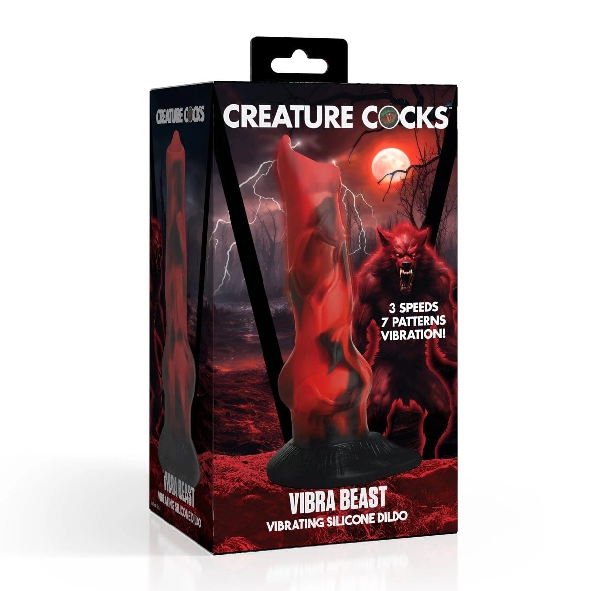 Creature Cocks - Vibra Beast Vibrating Silicone Dildo | 7.4 inches creature cocks - For Me To Love