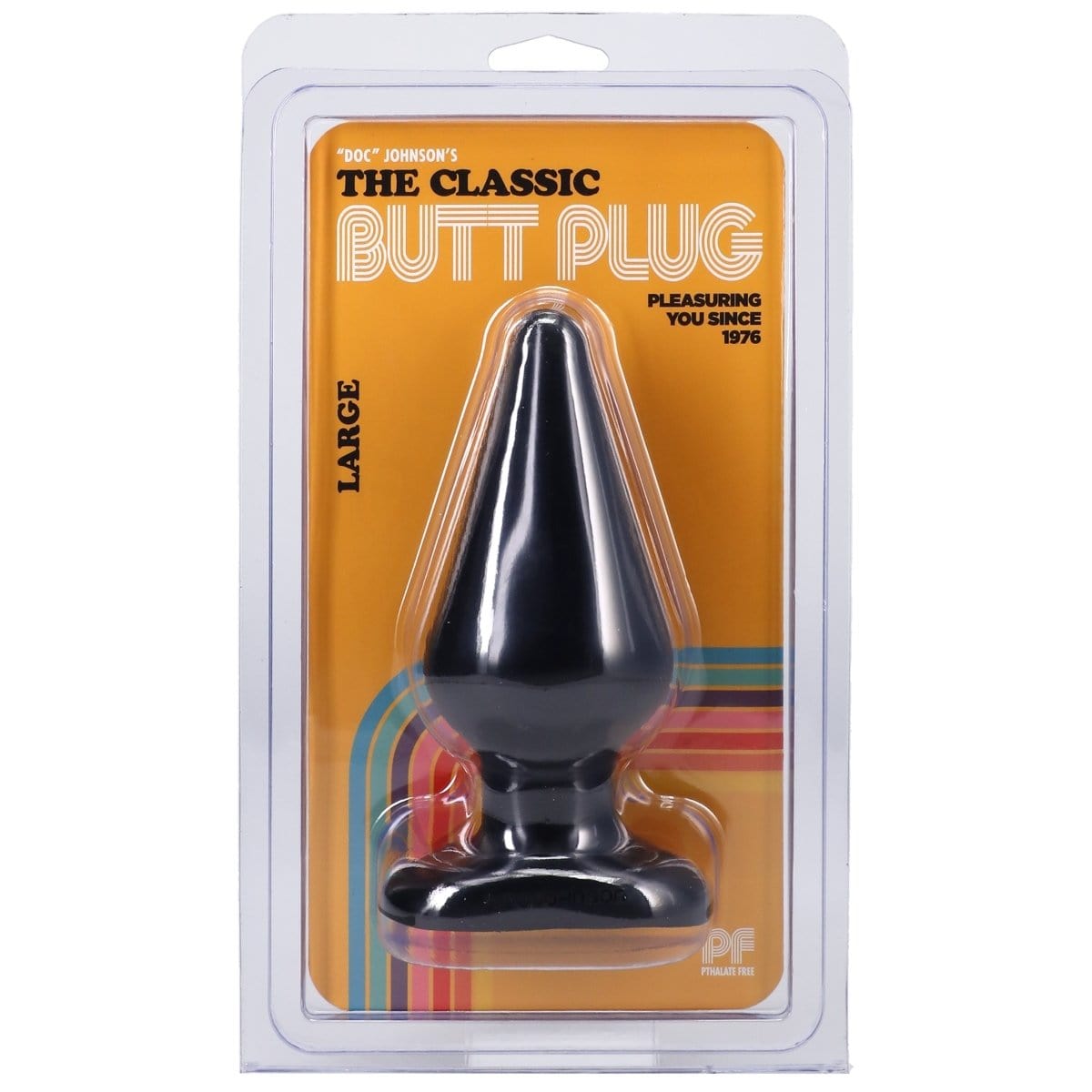 Doc Johnson -Classic Butt Plug Black | Choice of Small Medium Large LARGE Doc Johnson - For Me To Love