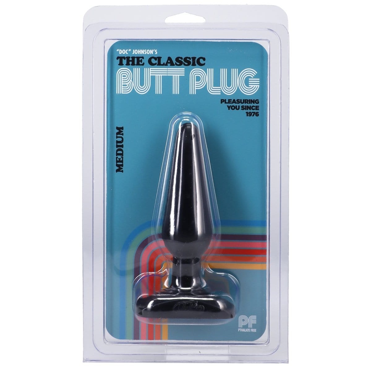Doc Johnson -Classic Butt Plug Black | Choice of Small Medium Large MEDIUM Doc Johnson - For Me To Love