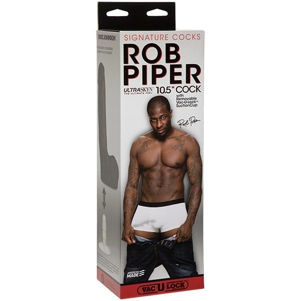 Doc Johnson Doc Johnson Signature Cocks Rob Piper Ultraskyn Realistic Cock With Removable Vac-U-Lock Suction Cup 10.5 inch