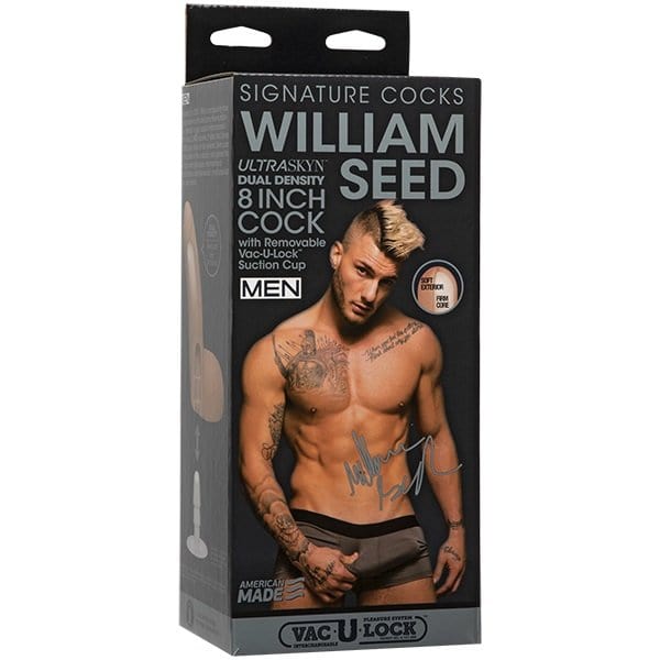 Doc Johnson Doc Johnson Signature Cocks William Seed Ultraskyn Cock With Removable Vac-U-Lock Suction Cup 8 inch