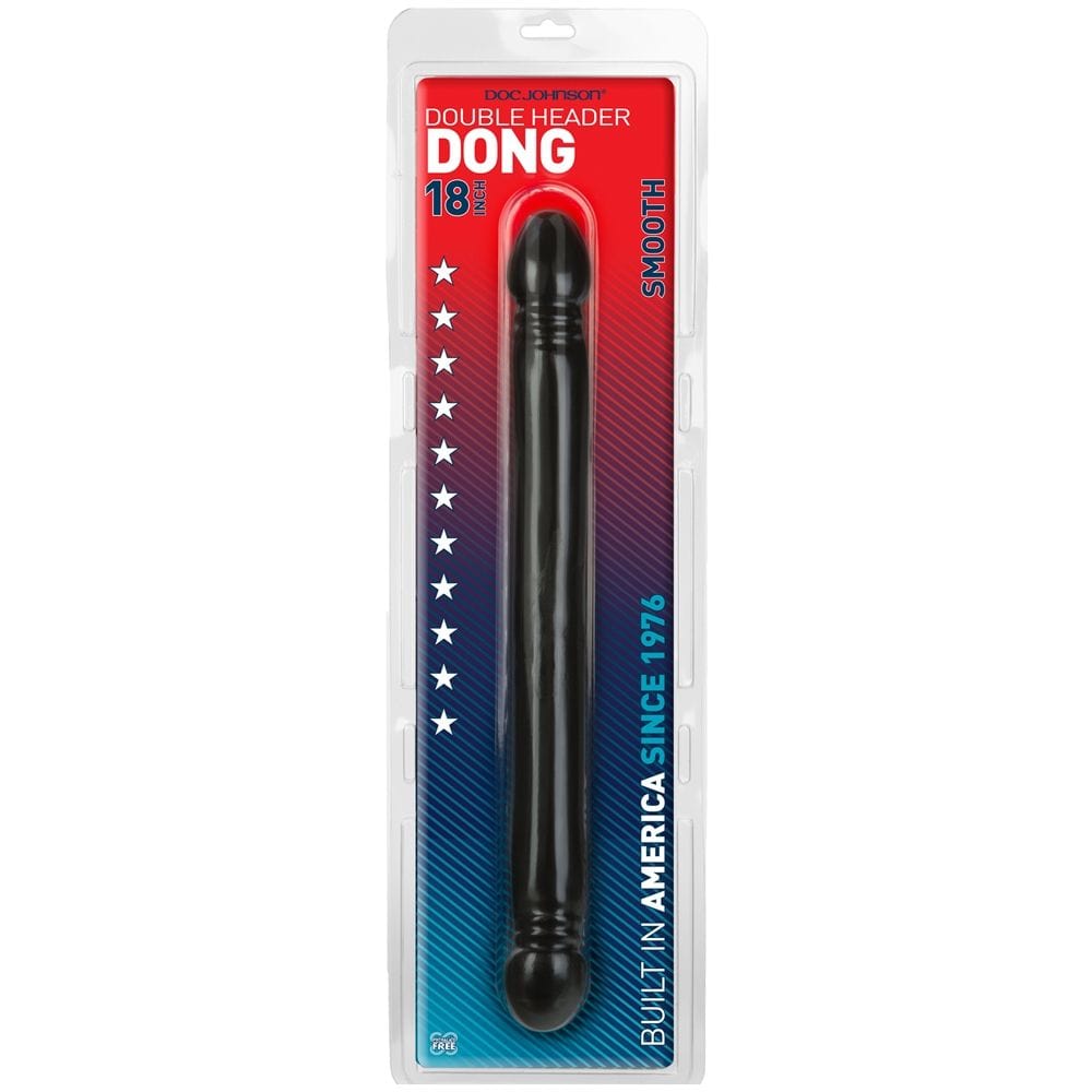Doc Johnson Doc Johnson Smooth Double Header Black 18in