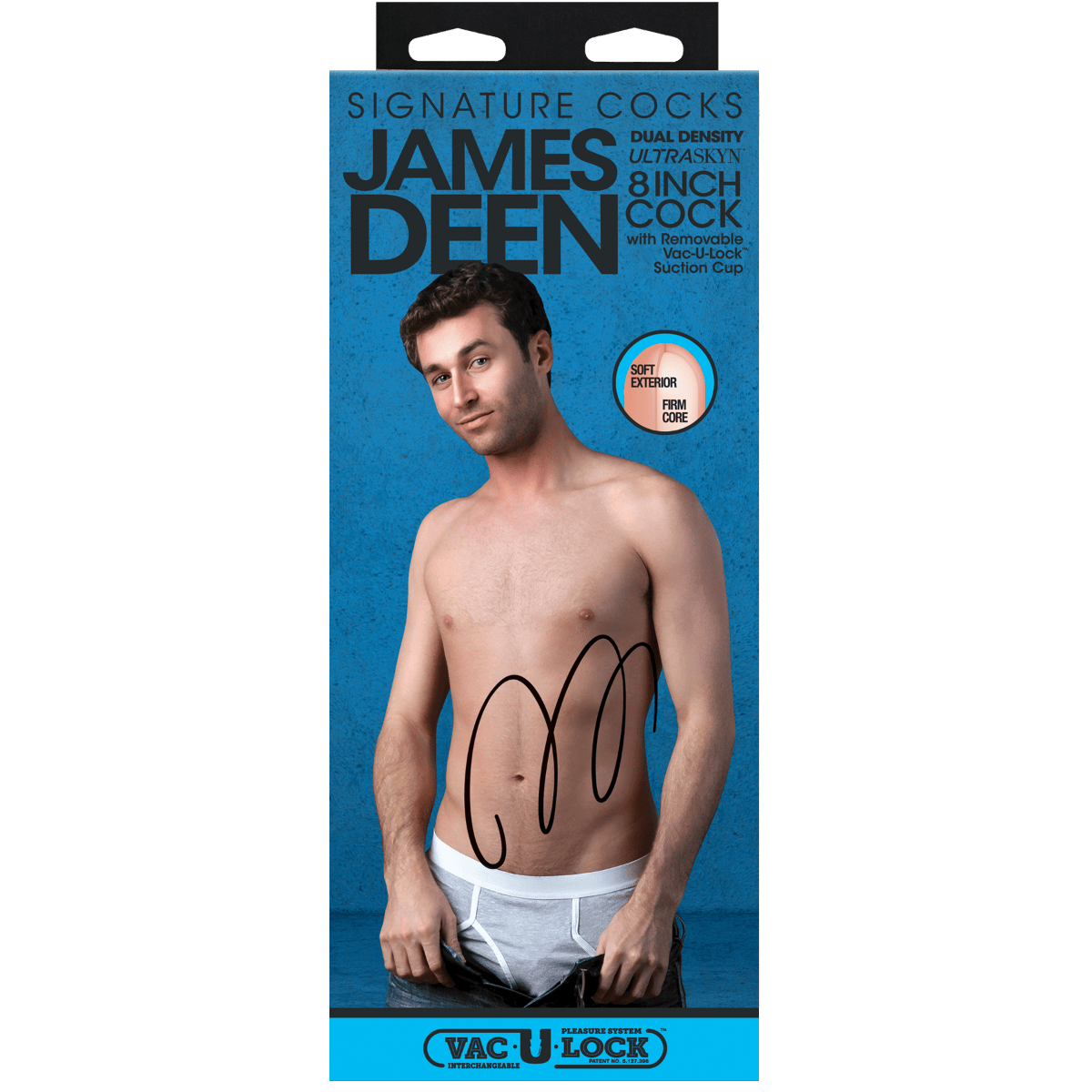 Doc Johnson - James Deen Ultraskyn Dildo with Removable Vac-U-Lock Suction Cup | 8 inches Doc Johnson - For Me To Love
