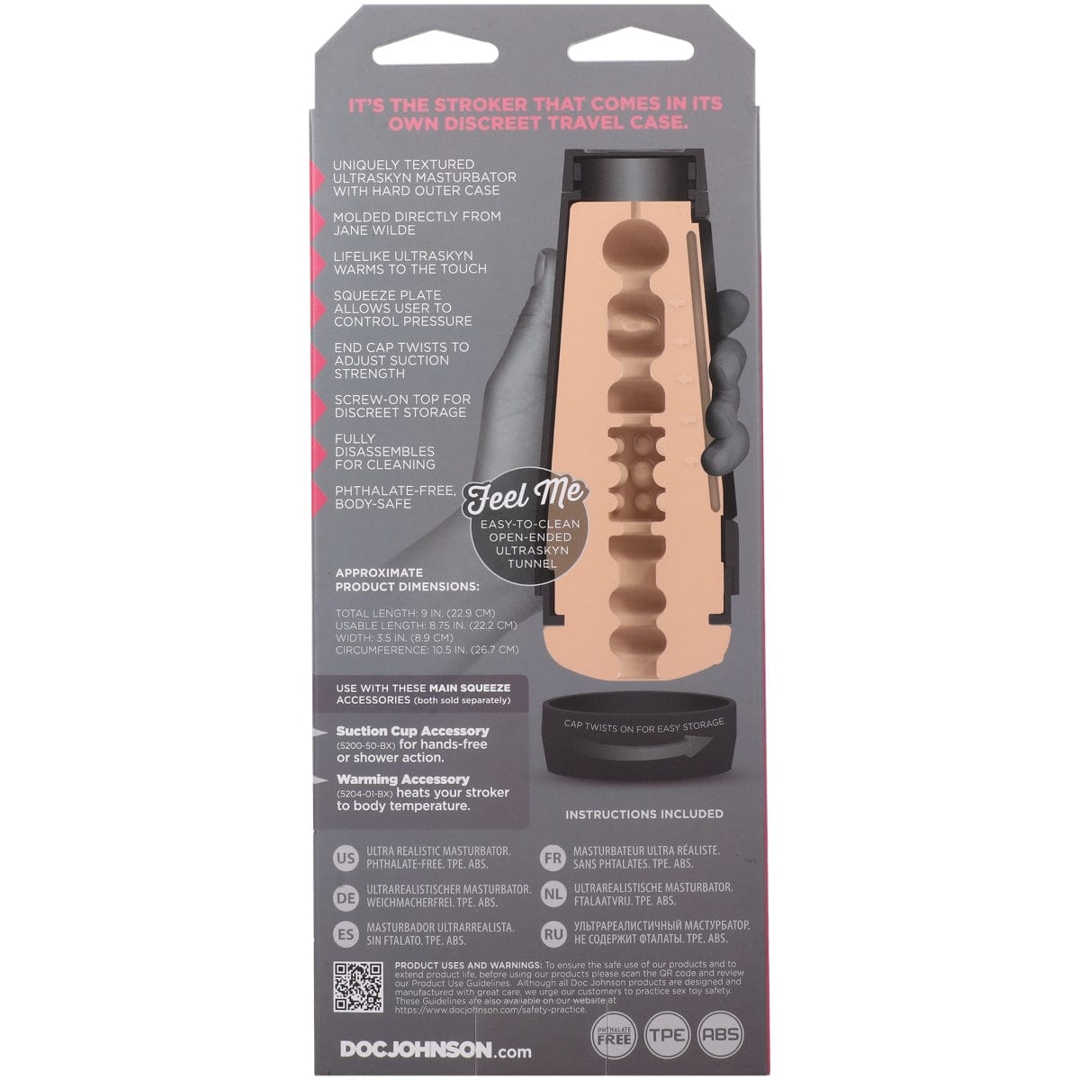 Doc Johnson - Main Squeeze Jane Wilde ULTRASKYN Stroker Pussy | Male Masturbator Doc Johnson - For Me To Love