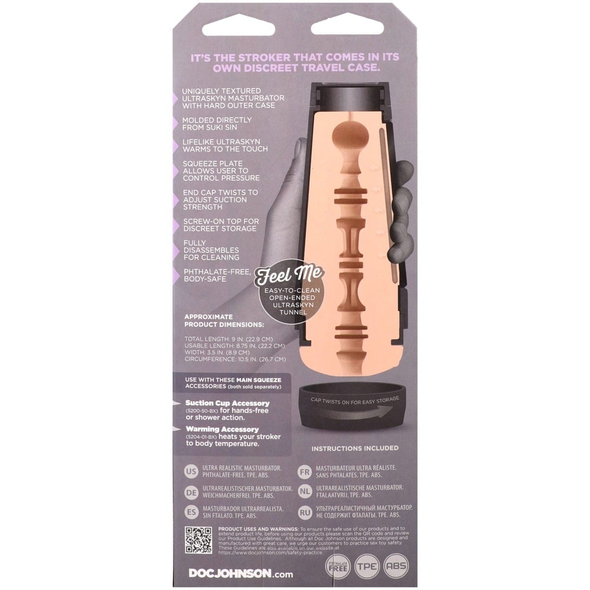 Doc Johnson - Main Squeeze Suki Sin ULTRASKYN Stroker Pussy | Male Masturbator Doc Johnson - For Me To Love