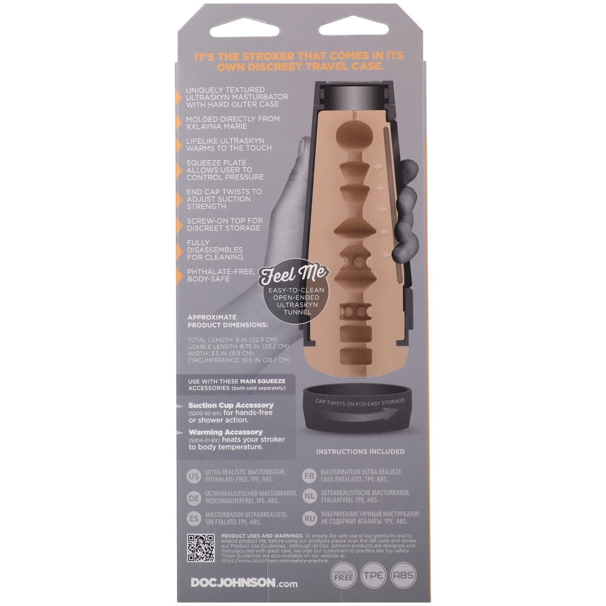 Doc Johnson - Main Squeeze Xxlayna Marie ULTRASKYN Stroker Pussy | Male Masturbator Doc Johnson - For Me To Love