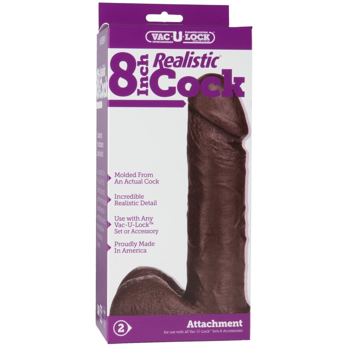 Doc Johnson - Realistic Cock Vac-U-Lock Compatible | 8 inches Doc Johnson - For Me To Love