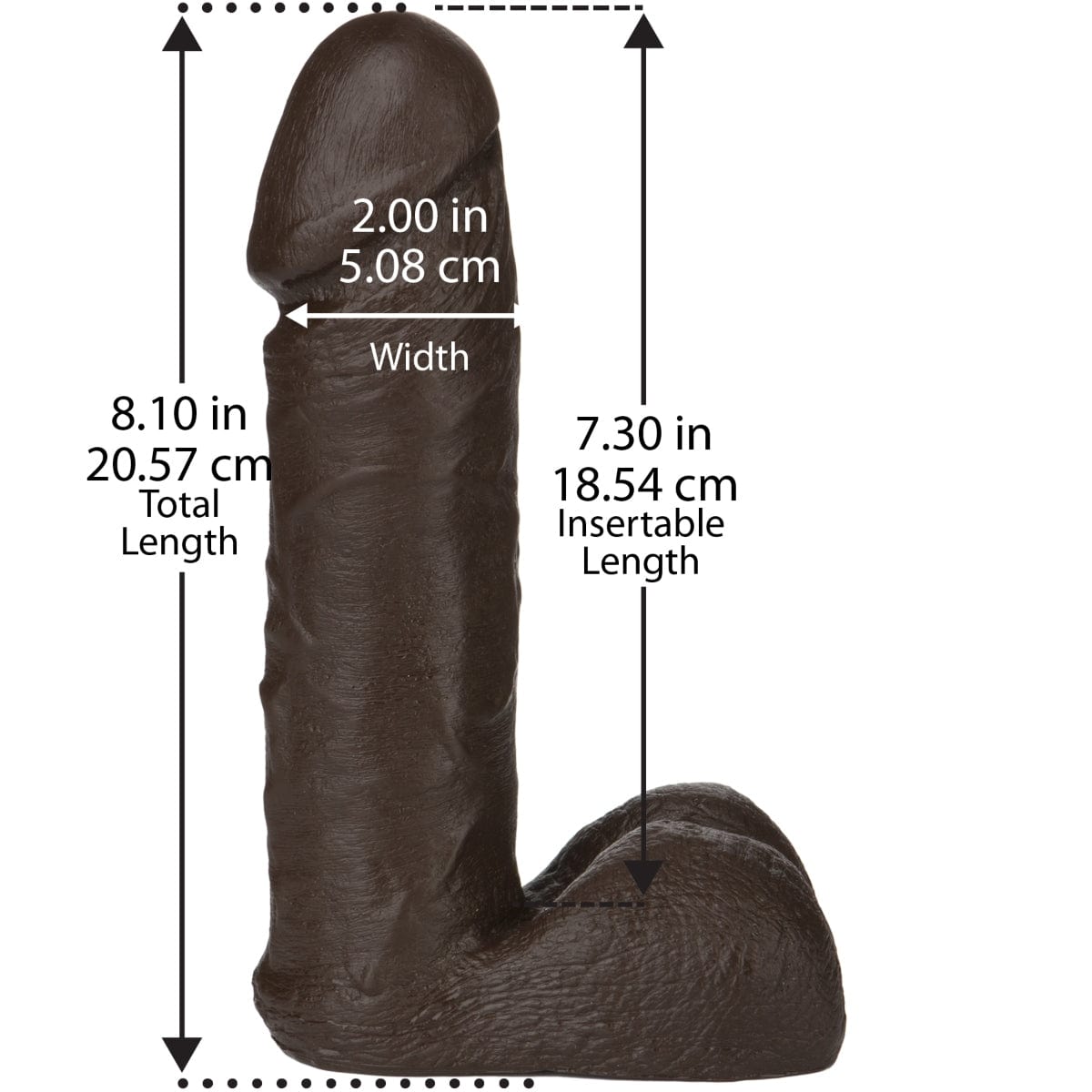 Doc Johnson - Realistic Cock Vac-U-Lock Compatible | 8 inches Doc Johnson - For Me To Love