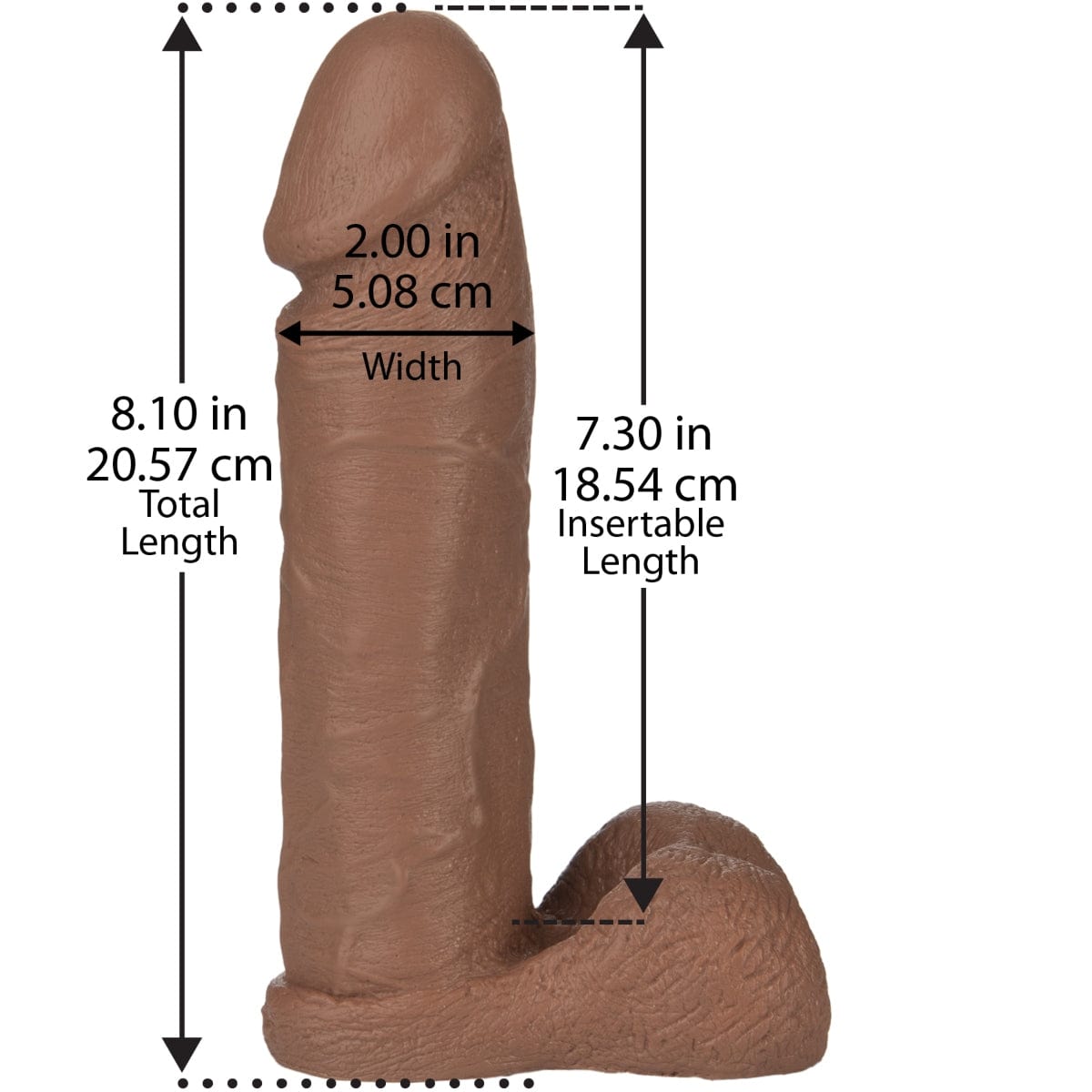 Doc Johnson - Realistic Firmskyn Vac-U-Lock Compatible Dildo | 8 inches Doc Johnson - For Me To Love