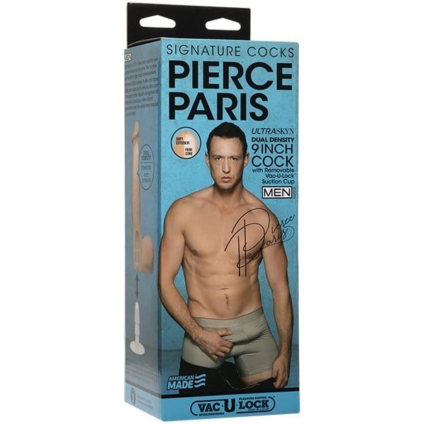 Doc Johnson Signature Cocks Pierce Paris Ultraskyn Cock With Removable Vac-U-Lock Suction Cup 9 inch Doc Johnson - For Me To Love