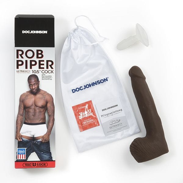 Doc Johnson Signature Cocks Rob Piper Ultraskyn Realistic Cock With Removable Vac-U-Lock Suction Cup 10.5 inch Doc Johnson - For Me To Love