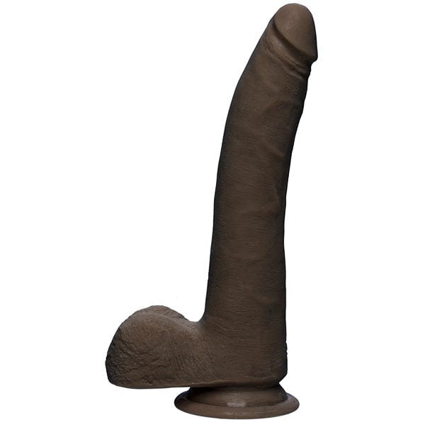 doc Johnson The D Realistic D Slim with Balls Chocolate 9 inch
