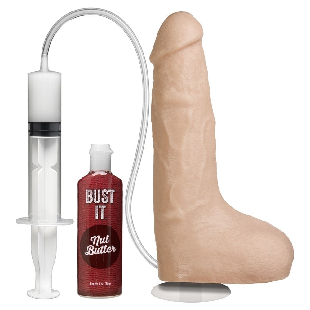 Doc Johnson The Realistic Squirting Cock with Vac-U-Lock Suction Cup 8.5 inch - White