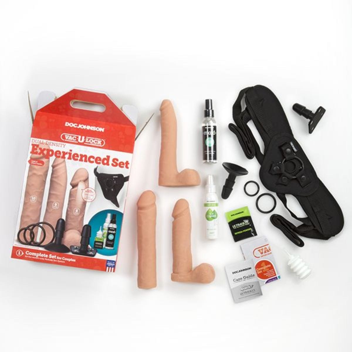 Doc Johnson - ULTRASKYN Vac-U-Lock Dual Density Harness Set | 8-9-10 inch Dildos Doc Johnson - For Me To Love