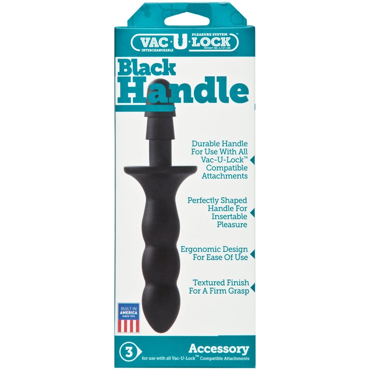 Doc Johnson - Vac U Lock Sex Toy Attachment Handle | Black Doc Johnson - For Me To Love
