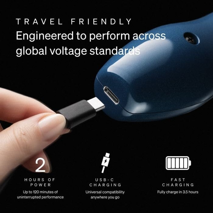 Doxy 2.0 - Die Cast Compact Cordless Massage Wand | Blue Doxy - For Me To Love