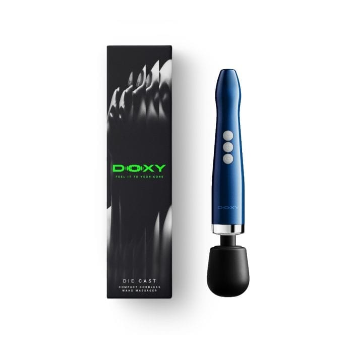 Doxy 2.0 - Die Cast Compact Cordless Massage Wand | Blue Doxy - For Me To Love