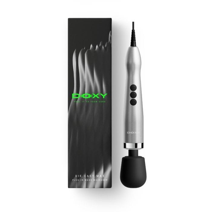 Doxy 2.0 - Die Cast Max Powerful Plug‑In Massage Wand | Silver Doxy - For Me To Love