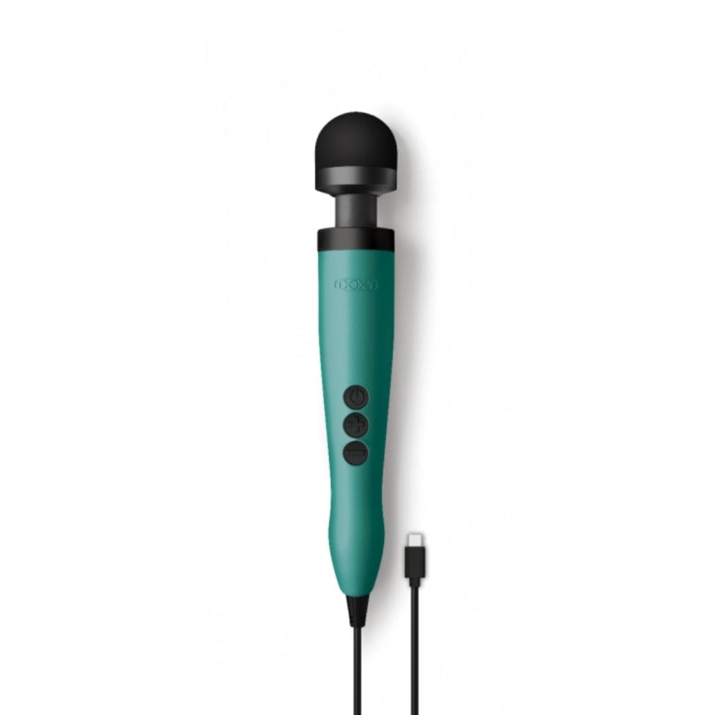 DOXY 3 USB-C MASTURBATOR WAND - TURQUOISE or MATTE BLACK TURQUOISE Doxy - For Me To Love