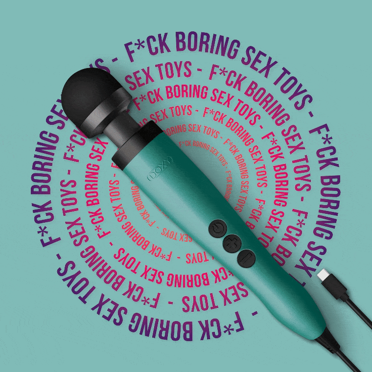 DOXY 3 USB-C - Powerful Plug-in Compact Massage Wand | Black or Turquoise Doxy - For Me To Love