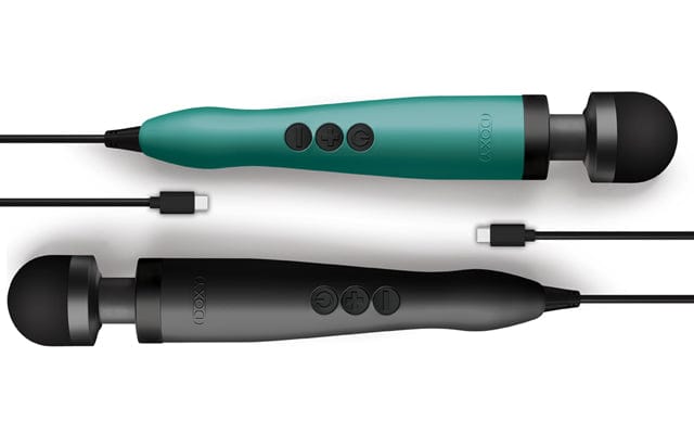 DOXY 3 USB-C - Powerful Plug-in Compact Massage Wand | Black or Turquoise Doxy - For Me To Love