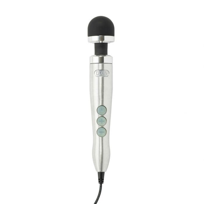 DOXY DIE CAST 3 - POWERFUL & COMPACT MAINS POWERED WAND - ATTACHMENT COMPATIBLE Silver Doxy - For Me To Love