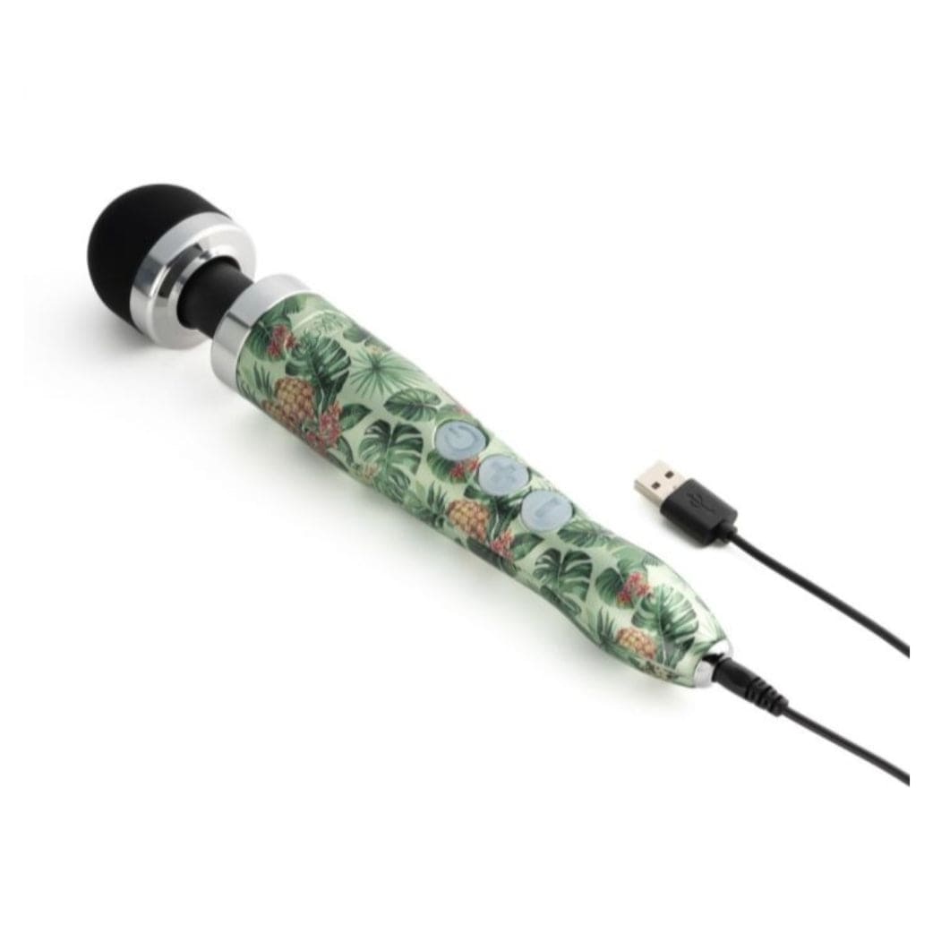 Doxy DOXY DIE CAST 3 PINEAPPLE RECHARGEABLE - IDEAL COMPACT TRAVEL WAND - WOMAN'S BEST FRIEND - ATTACHMENT COMPATIBLE