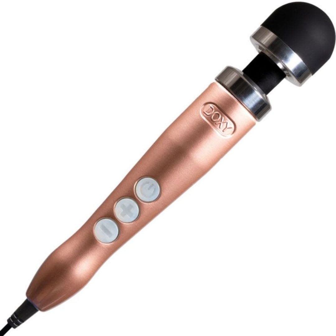 Doxy DOXY DIE CAST 3 ROSE GOLD - POWERFUL & COMPACT MAINS POWERED WAND - ATTACHMENT COMPATIBLE